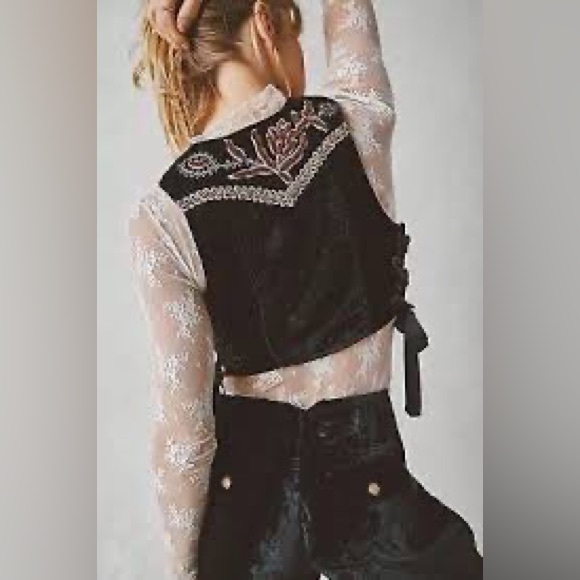 Free People Sign Of The Times Vest Suit Set - Picture 14 of 16